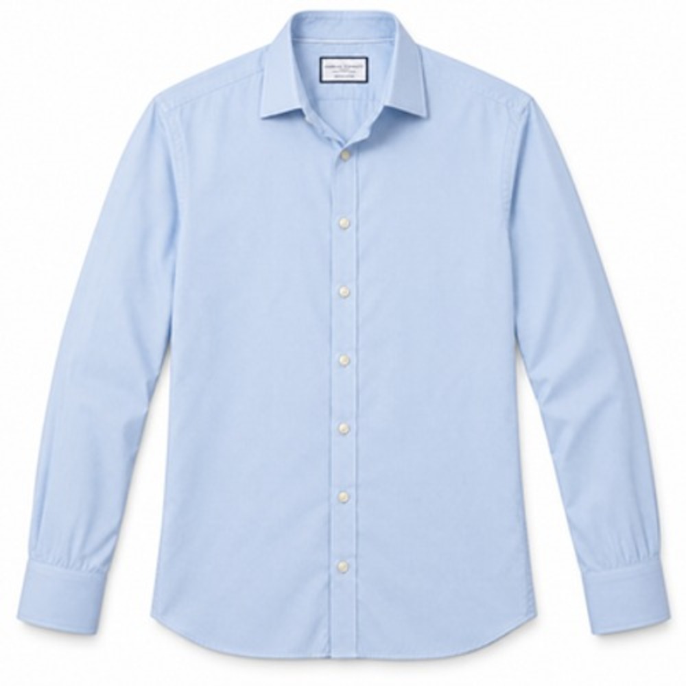 Charles Tyrwhitt Egyptian Cotton Shirt Mens 17/37 Blue Extra Slim Fit